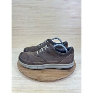 Duluth Trading Co Mens 9.5 Brown Leather Oxford Casual Shoes 21858